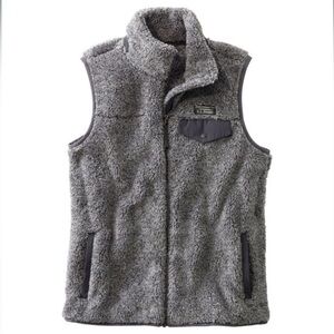Gray Sherpa Fleece Vest llbean